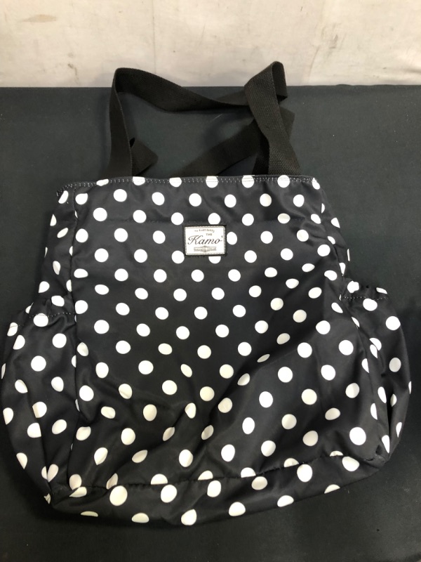 Photo 2 of Kamo Canvas Tote Bag - Shoulder Bag Stylish Shopping Casual Bag Foldaway Travel Bag Handbags for Women Lady Girl Teens