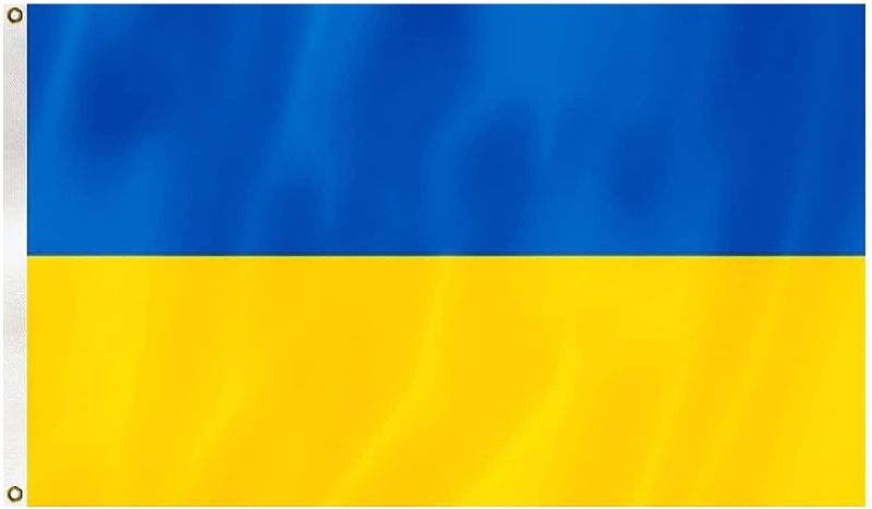 Photo 1 of 2 Ukraine Flag 3 x 5 Ft Ukrainian National Flags for Outdoor Indoor,Ukranian flag Polyester with Brass Grommets,Ukrain flag for Outside