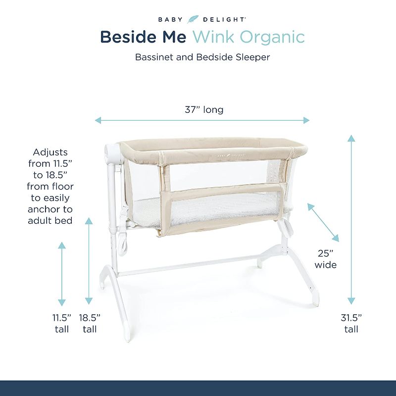 Photo 2 of Beside Me Wink Organic Bassinet & Bedside Sleeper
