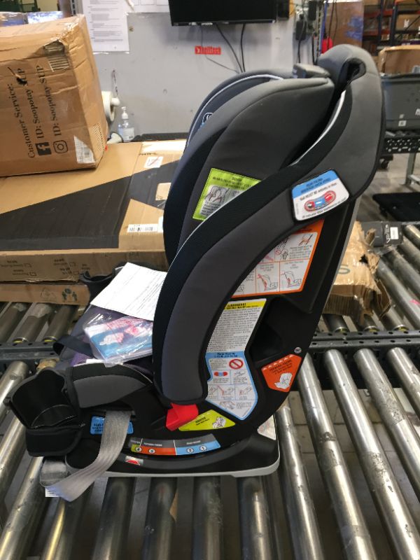 Photo 3 of Graco SlimFit 3 in 1 Car Seat, Slim & Comfy Design Saves Space in Your Back Seat, Annabelle---ITEM IS DIRTY--OPEN BOX---
