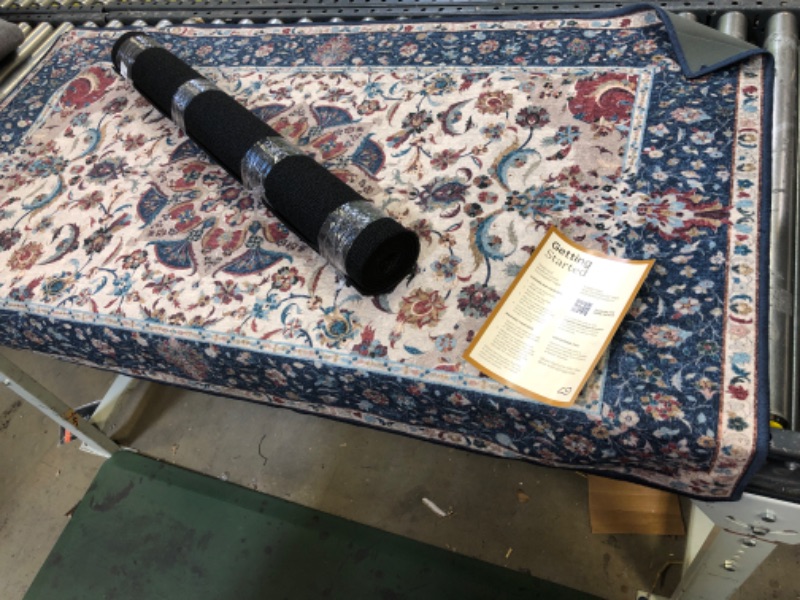 Photo 1 of 5FT X 3FT AREA RUG WITH UNDER MAT 