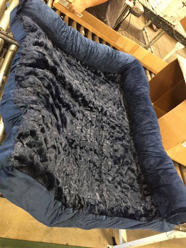 Photo 1 of 40 X 35INCH DOG BED - BLUE --- DIRTY --- HAS OLD DOG HAIR ON IT 