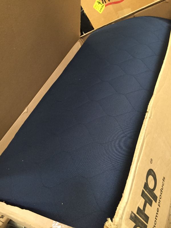 Photo 2 of Dana 6 in. Plush Polyester Fill Tight Top Quilted Blue Twin Mattress