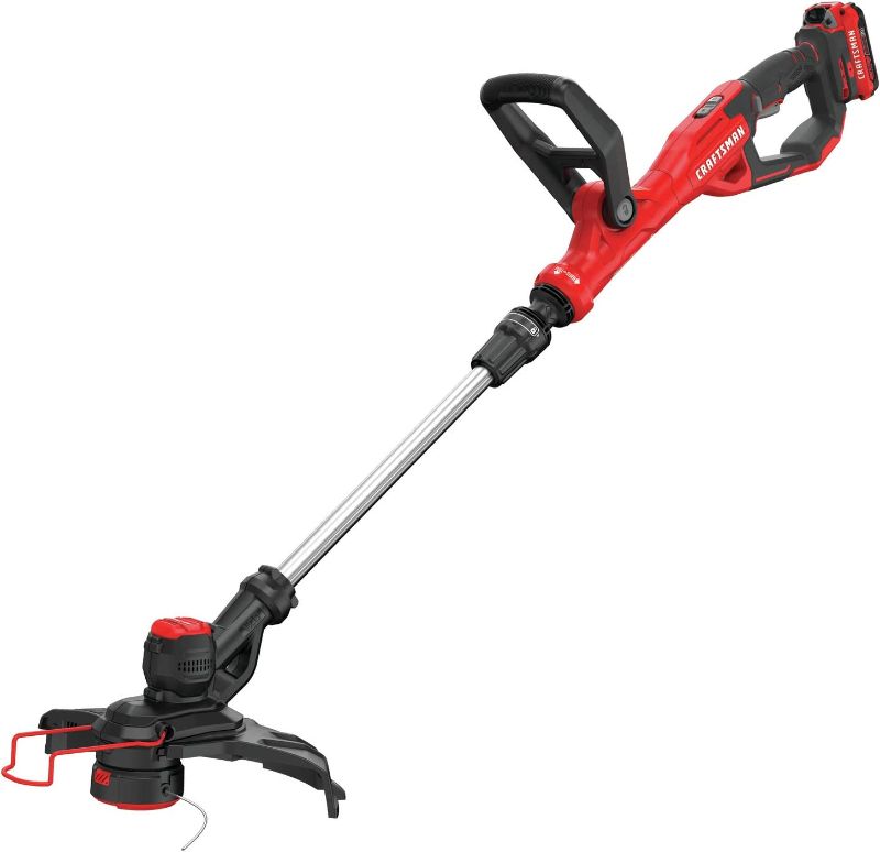 Photo 1 of CRAFTSMAN V20 WEEDWACKER String Trimmer & Edger, Cordless (CMCST900D1),Red
