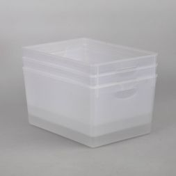 Photo 1 of 3ct Large Plastic Rectangle Storage Bin white - Bullseye's Playground™

