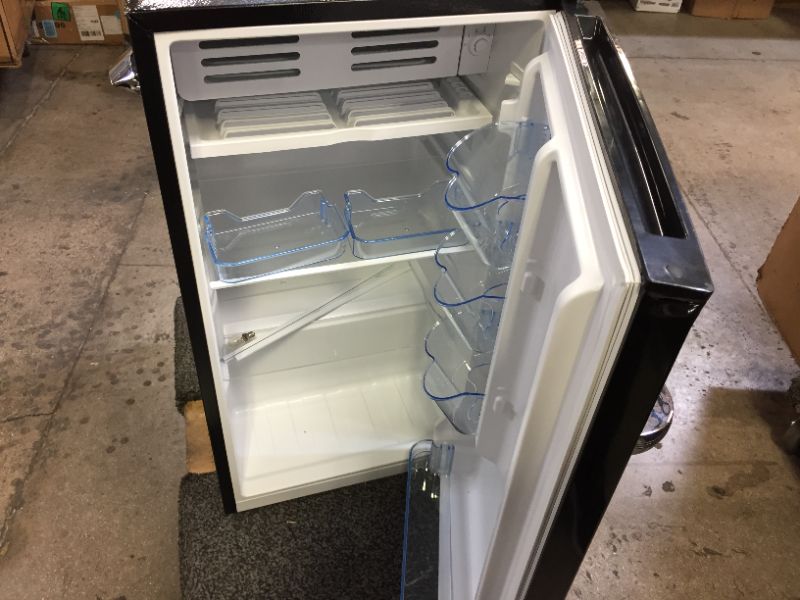 Photo 5 of FRIGIDAIRE EFR376-BLACK 3.1 Cu Ft Black Retro Bar Fridge with Side Bottle Opener----parts only
