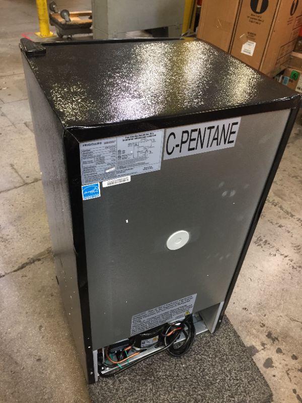 Photo 6 of FRIGIDAIRE EFR376-BLACK 3.1 Cu Ft Black Retro Bar Fridge with Side Bottle Opener----parts only
