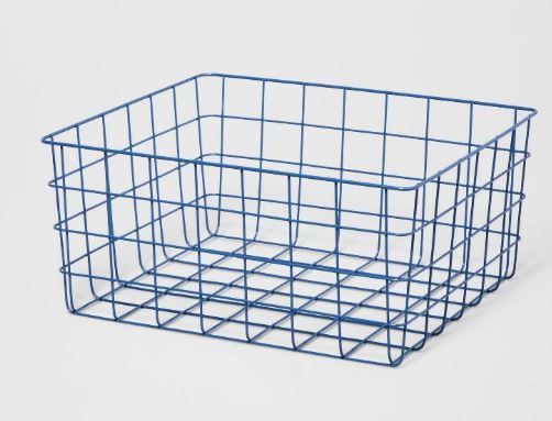 Photo 1 of 13" Rectangular Wire Decorative Basket - Brightroom™
two pack