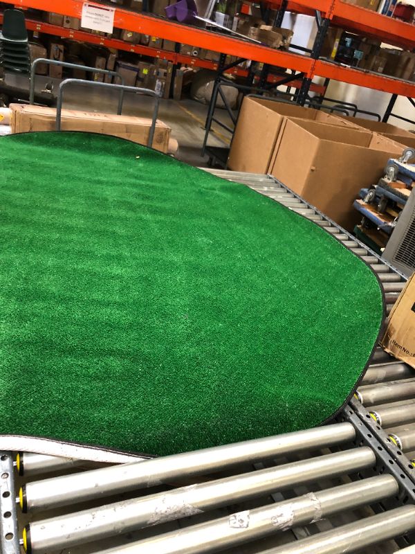 Photo 1 of fake grass like out door carpet rug 80" around 