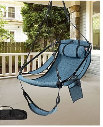 Photo 1 of Bathonly Hammock Chair with Foot Rest
