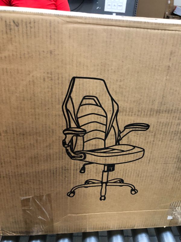 Photo 1 of gaming chair ergonomic and lumbar support grey 