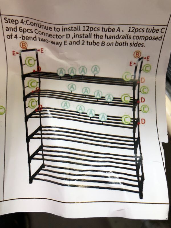 Photo 1 of 6 tier shoe rack 