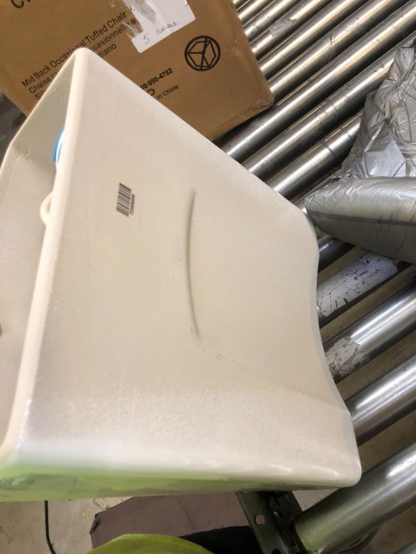 Photo 3 of FOR PARTS ONLY! American Standard H2Option White 1.28-GPF Dual-Flush High Efficiency Toilet Tank !!back part only missing the toilet bowl!! 