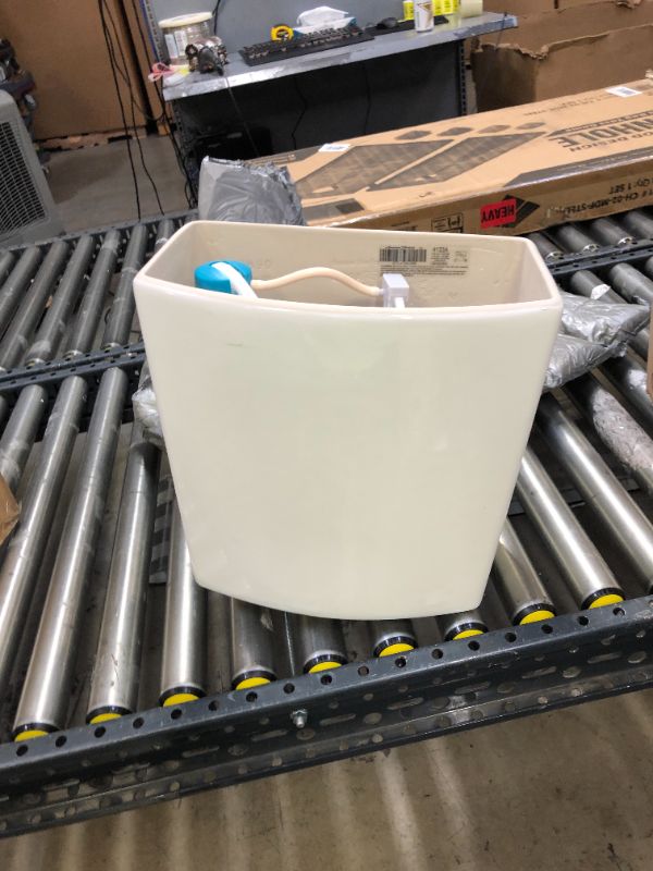 Photo 9 of FOR PARTS ONLY! American Standard H2Option White 1.28-GPF Dual-Flush High Efficiency Toilet Tank !!back part only missing the toilet bowl!! 