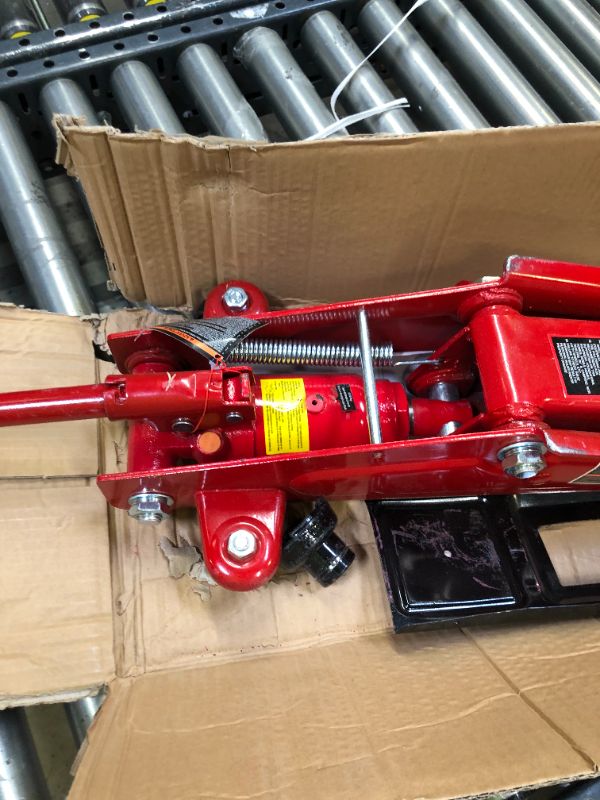 Photo 3 of BIG RED T83006 Torin Hydraulic Trolley Service/Floor Jack with Extra Saddle (Fits: SUVs and Extended Height Trucks): 3 Ton (6,000 lb) Capacity, Red
