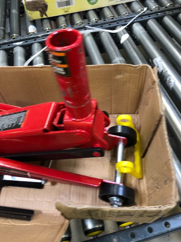 Photo 7 of BIG RED T83006 Torin Hydraulic Trolley Service/Floor Jack with Extra Saddle (Fits: SUVs and Extended Height Trucks): 3 Ton (6,000 lb) Capacity, Red
