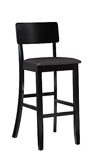 Photo 1 of 
Linon Home Decor Products Dayton 30" Bar Stool, Black/Dark Brown
