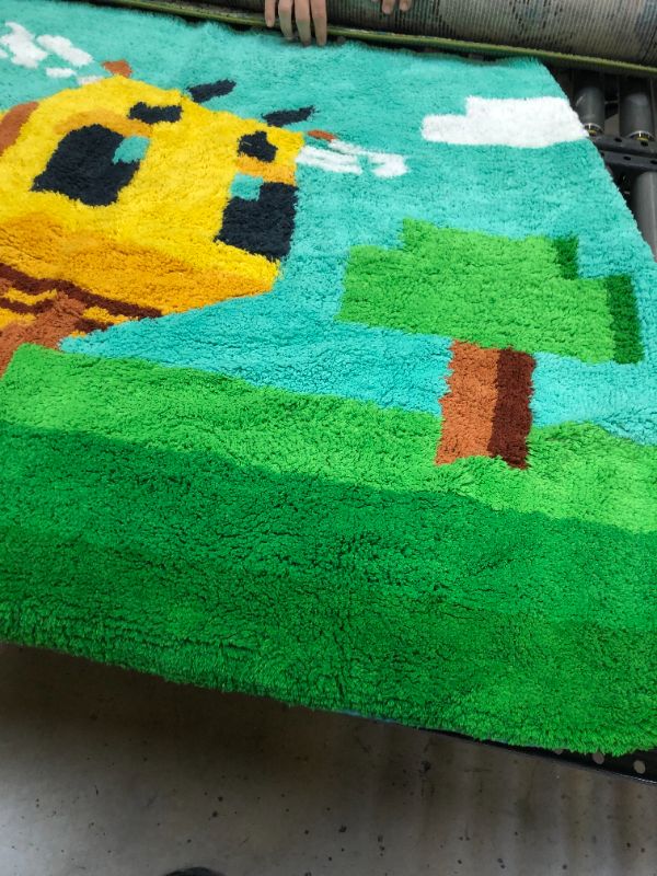 Photo 3 of 3'4"x4'6" Minecraft Bee Accent Rug

