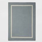 Photo 1 of 5'X7' Good Fashion Frame Border Rug Gray - Room Essentials	