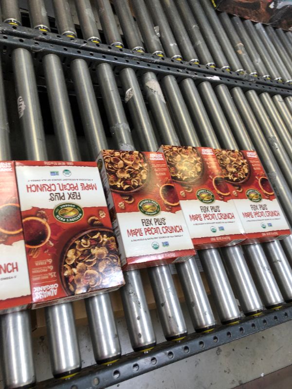 Photo 1 of Nature’s Path Organic Flax Plus Maple Pecan Crunch Cereal, 11.5 Ounce (Pack of 6), Non-GMO, 25g Whole Grains, 7g Plant Based Protein, with Omega-3 Rich Flax Seeds JUN 09 2022