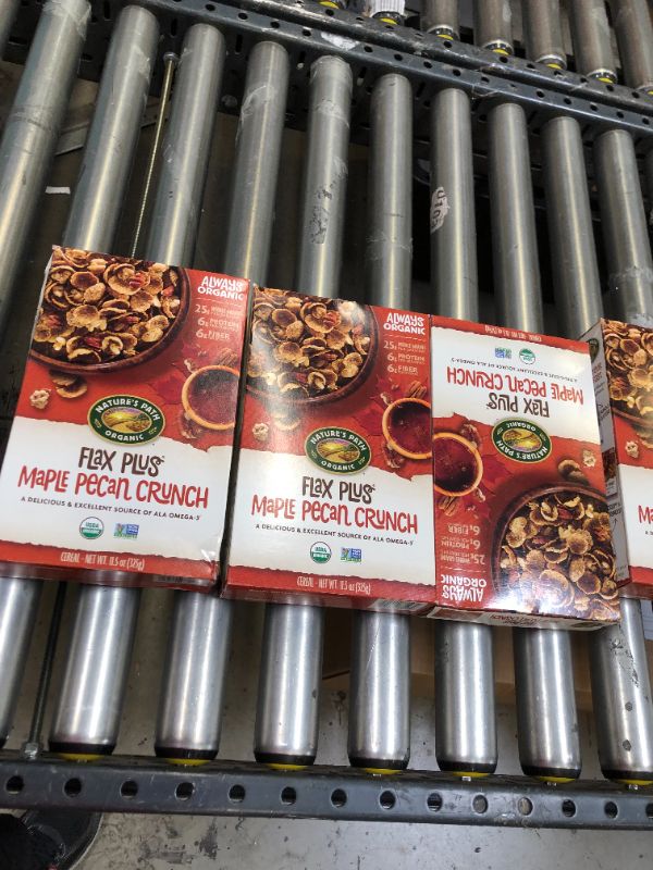 Photo 1 of Nature’s Path Organic Flax Plus Maple Pecan Crunch Cereal, 11.5 Ounce (Pack of 6), Non-GMO, 25g Whole Grains, 7g Plant Based Protein, with Omega-3 Rich Flax Seeds JUN 09 2022