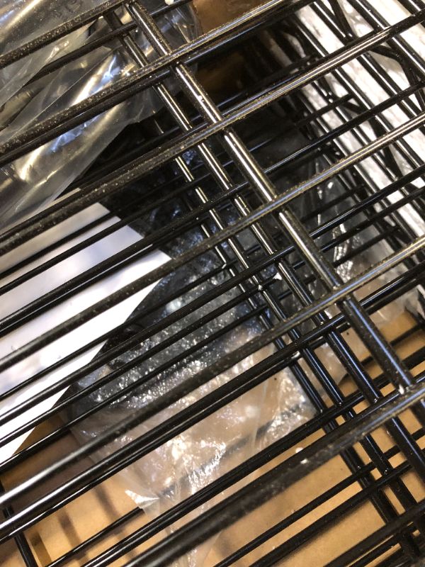 Photo 2 of 5-Shelf Shelving Storage Units on Wheels Casters, Adjustable Heavy Duty Metal Shelf Wire Storage Rack for Home Office Garage Kitchen Bathroom Organization(16”Wx36”Dx75”H), Black
