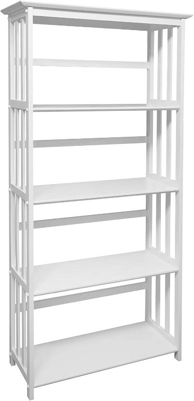 Photo 1 of Casual Home Mission Style 5-Shelf White Bookcase,310-61 --- MISSING HARDWARE ------
