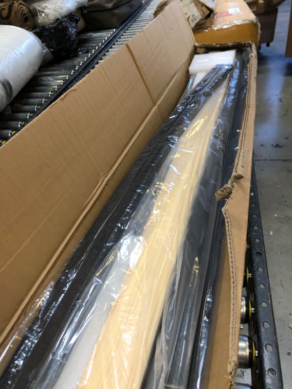 Photo 4 of Amazon Basics 6" Modern Metal Platform Bed with Wood Slat Support - Mattress Foundation - No Box Spring Needed, Full-----POSSIBLY MISSING PARTS -----
