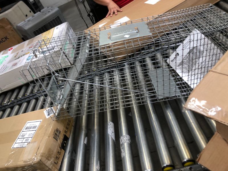 Photo 1 of Havahart 1079SR Large 1-Door Humane Catch and Release Live Animal Trap for Raccoons, Cats, Bobcats, Beavers, Small Dogs, Groundhogs, Opossums, Foxes, Armadillos, and Similar-Sized Animals
