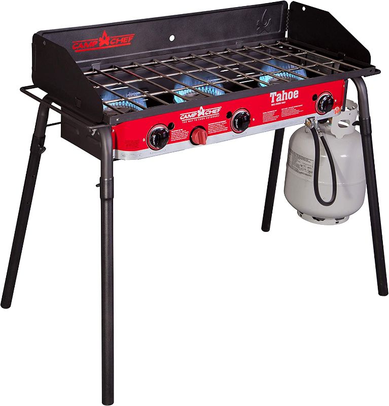 Photo 1 of Camp Chef Tahoe Triple Burner Stove, 30,000 BTU/Hr. Burners, Cooking Dimensions 16 in. x 38 in.
