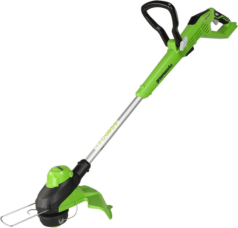 Photo 1 of Greenworks 24V 13-inch Brushless TORQDRIVE String Trimmer, 4Ah USB (Power Bank) Battery and Charger Included ST24L410 (Renewed)
