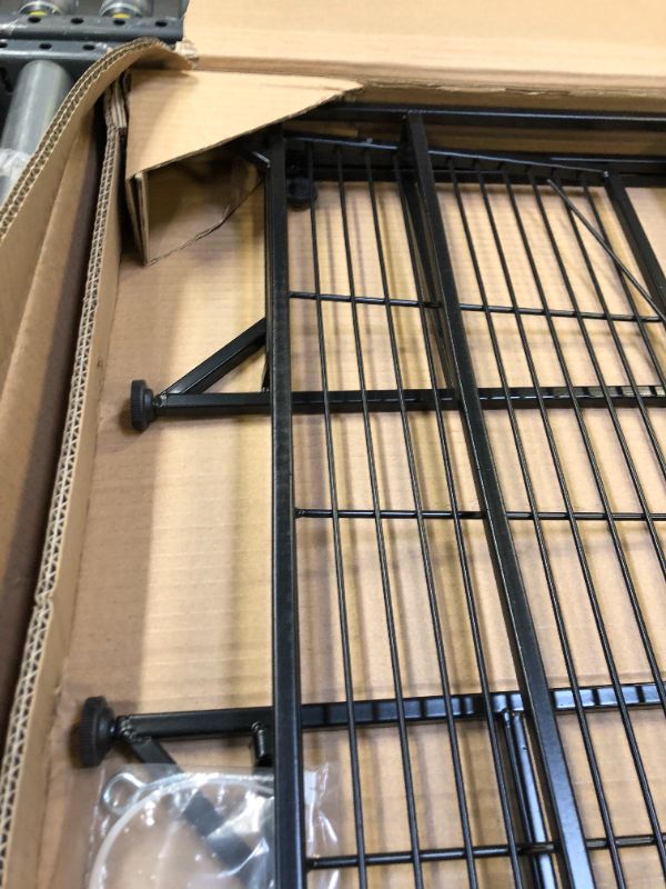 Photo 1 of Convenience Concepts Designs2Go Metal Folding 3 Shelf Wide Bookcase, Black---MISSING SOME HARDWARE AND PARTS SALE FOR PARTS ONLY -------