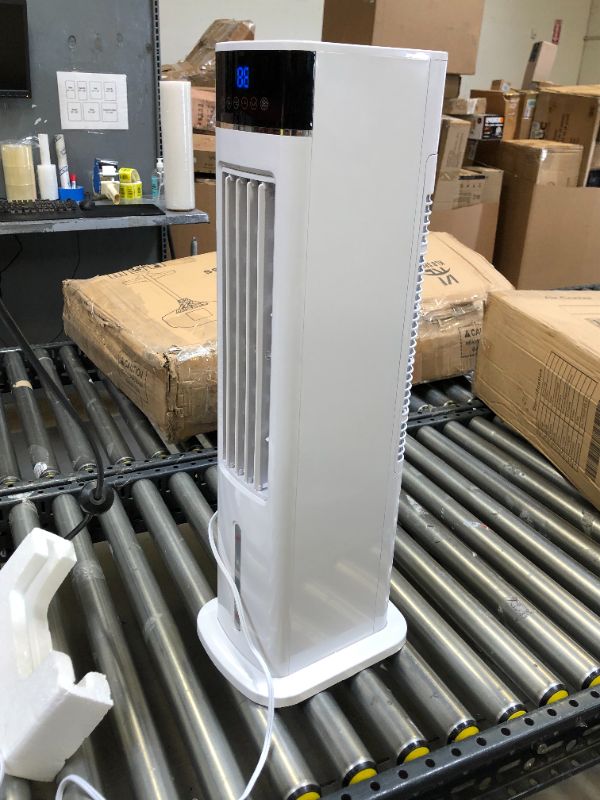 Photo 6 of Uthfy Evaporative Air Cooler, 30" Tower Fan that Blow Cold Air with Remote Control, 3 Speeds, 12H Timer, Oscillating Bladeless Cooling Fans for Bedroom Home Office
