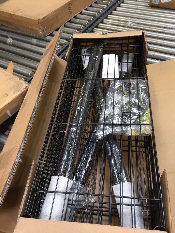 Photo 1 of Amazon Basics 5-Shelf Adjustable, Heavy Duty Storage Shelving Unit (350 lbs loading capacity per shelf), Steel Organizer Wire Rack, Black (36L x 14W x 72H)
