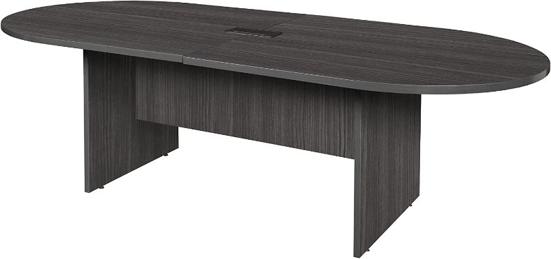 Photo 1 of Regency Legacy Racetrack Conference Table with Tabletop Power & Data Port, 95", Ash Grey ------HAS BOX A FACTORY SEALED --------MISSING BOX B 
