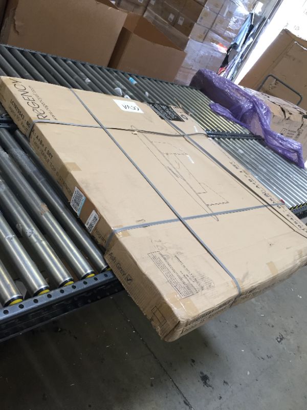 Photo 2 of Regency Legacy Racetrack Conference Table with Tabletop Power & Data Port, 95", Ash Grey ------HAS BOX A FACTORY SEALED --------MISSING BOX B 
