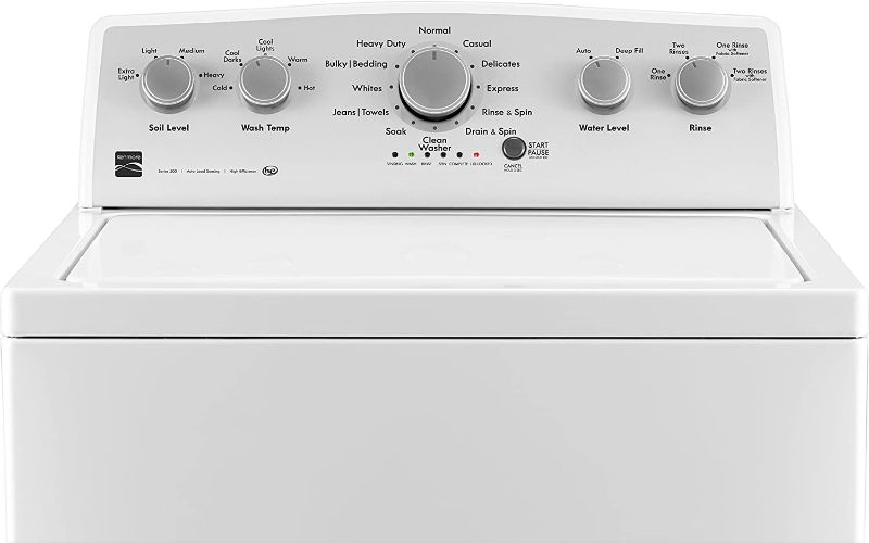 Photo 1 of Kenmore 28" Top-Load Washer with Triple Action Agitator and 4.2 Cubic Ft. Total Capacity, White
