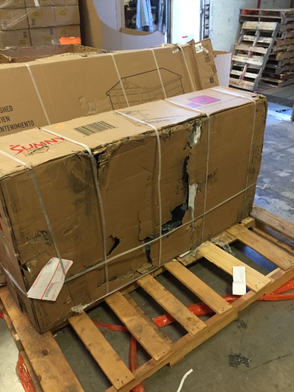 Photo 2 of Sunny Health & Fitness T7643 Heavy Duty Walking Treadmill with 350 lb High Weight Capacity, Wide Walking Area and Folding for Storage---------factory sealed ------the packaging is a  little damaged from shipping but the product is ok 
