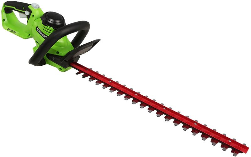 Photo 1 of Greenworks 24V 22" Cordless Laser Cut Hedge Trimmer, Tool Only
