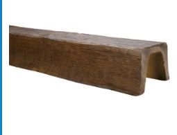 Photo 1 of 7-7/8in W x 5-7/8in H | Finished Medium Oak Modern Faux Wood Beam | 12ft 9in Long
