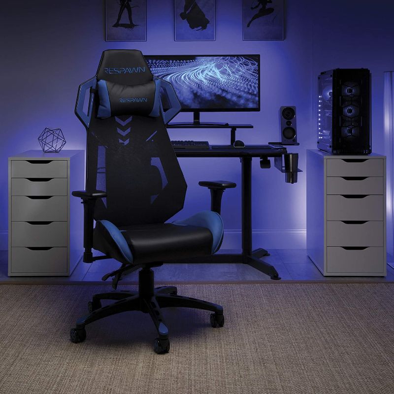 Photo 1 of RESPAWN 200 Racing Style Gaming Chair, in Blue RSP 200 BLU
