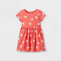 Photo 1 of Toddler Girls' Printed Knit Short Sleeve Dress - Cat & Jack™ SIZE 2T 
12 DRESSES.

