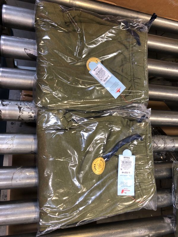 Photo 4 of Boys' Fleece Jogger Sweatpants - Cat & Jack™ Olive Green SIZE LARGE 12/14
2 PACK