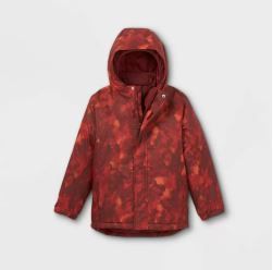 Photo 1 of Boys' 3-in-1 Jacket - All in Motion Maroon LARGE, Red	