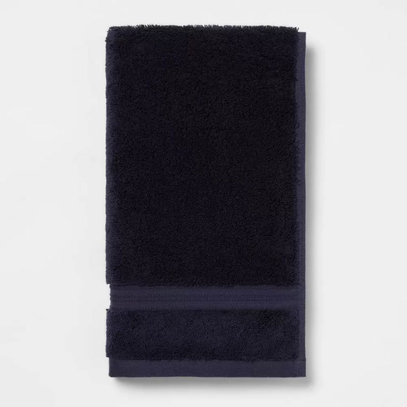 Photo 1 of 4 pack  Antimicrobial Hand Towel Navy - Total Fresh