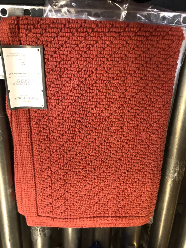 Photo 2 of 21"x30" Performance Solid Cotton Bath Mat Deep Red - Threshold
