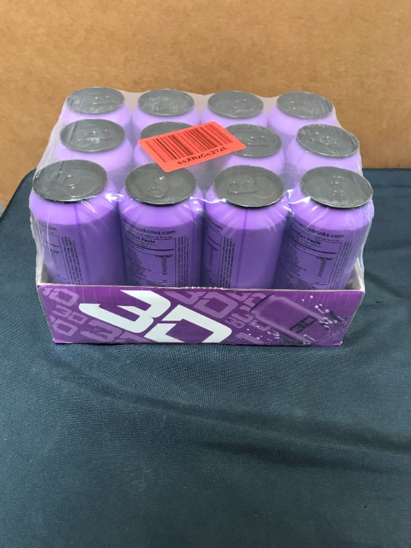 Photo 2 of 3D Energy Drink | Case of 12
BB: 1/10/22