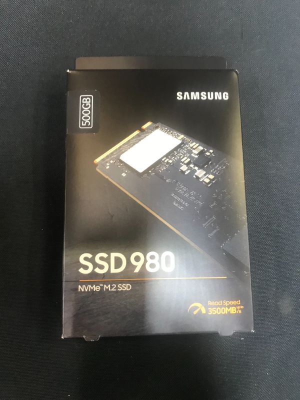 Photo 2 of SAMSUNG 980 SSD 500GB PCle 3.0x4, NVMe M.2 2280, Internal Solid State Drive, Storage for PC, Laptops, Gaming and More, HMB Technology, Intelligent Turbowrite, Speeds up-to 3,500MB/s, MZ-V8V500B/AM
