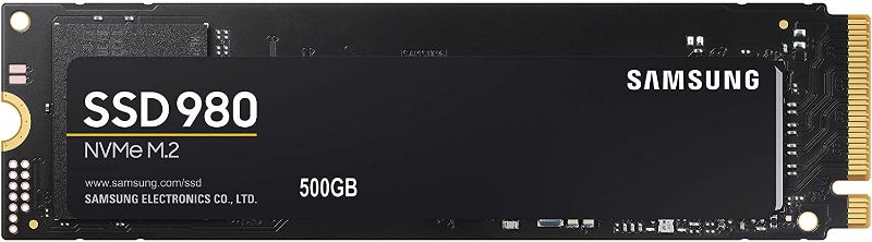 Photo 1 of SAMSUNG 980 SSD 500GB PCle 3.0x4, NVMe M.2 2280, Internal Solid State Drive, Storage for PC, Laptops, Gaming and More, HMB Technology, Intelligent Turbowrite, Speeds up-to 3,500MB/s, MZ-V8V500B/AM
