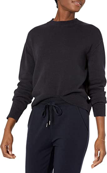 Photo 1 of Daily Ritual Women's Cotton Long-Sleeve Crewneck Sweater size XS
